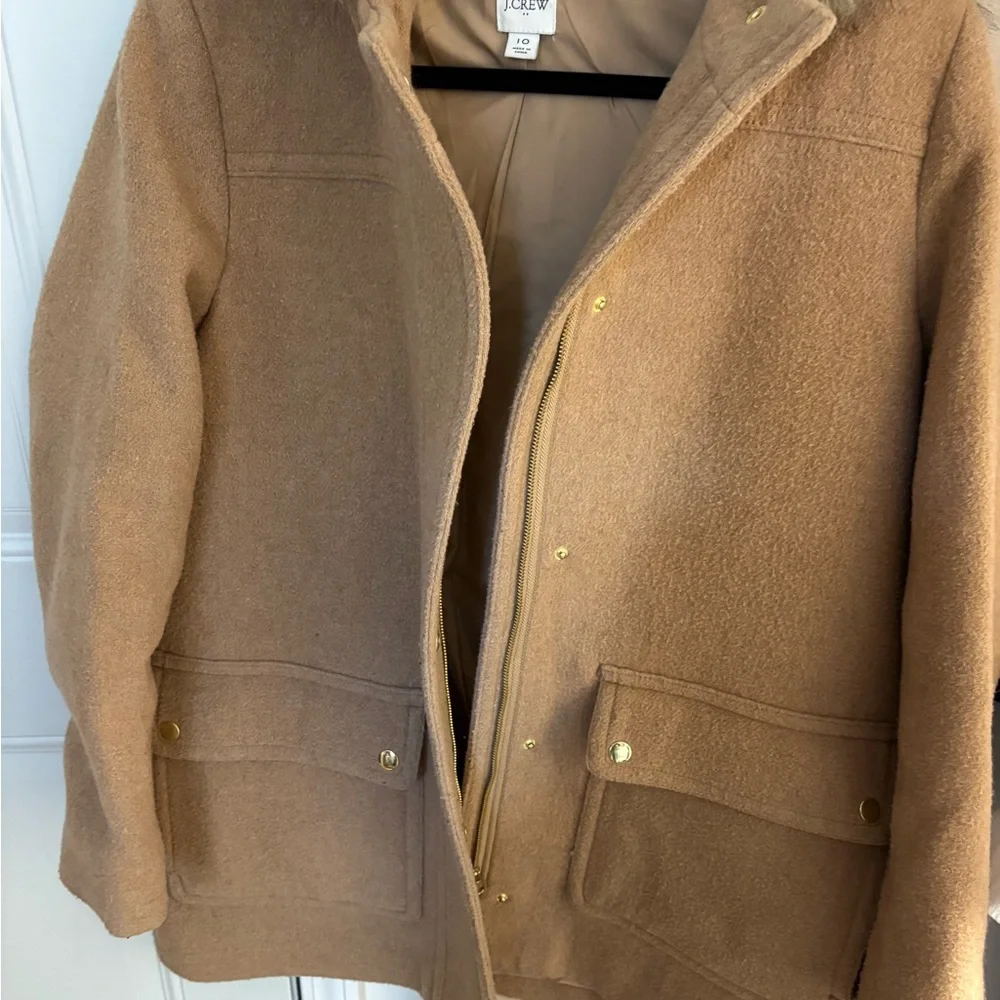 J. Crew Women's Camel Utility Jacket - Picture 7 of 8